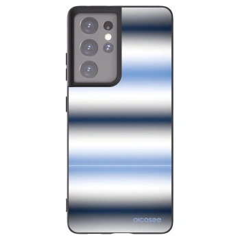 Picasee Μαύρη θήκη σιλικόνης για Samsung Galaxy S21 Ultra 5G G998B - Static Lines