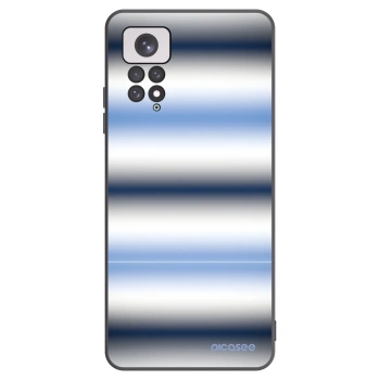 Picasee Μαύρη θήκη σιλικόνης για Xiaomi Redmi Note 11 - Static Lines