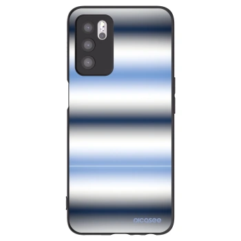 Picasee Μαύρη θήκη σιλικόνης για OPPO A16s - Static Lines