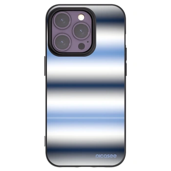 Picasee Μαύρη θήκη σιλικόνης για Apple iPhone 14 Pro - Static Lines