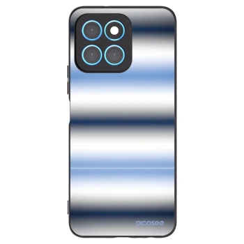 Picasee Μαύρη θήκη σιλικόνης για Honor X8 5G - Static Lines