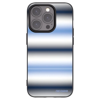 Picasee Μαύρη θήκη σιλικόνης για Apple iPhone 15 Pro - Static Lines