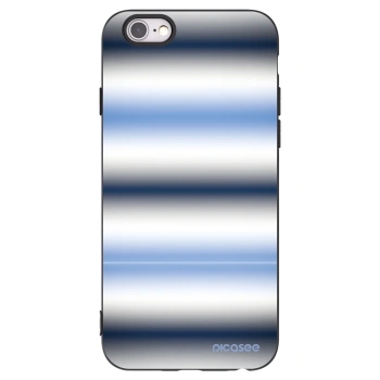 Picasee Μαύρη θήκη σιλικόνης για Apple iPhone 6/6S - Static Lines