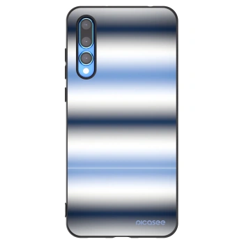 Picasee Μαύρη θήκη σιλικόνης για Huawei P20 Pro - Static Lines
