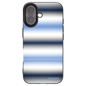 Picasee Μαύρη θήκη σιλικόνης για Apple iPhone 16 - Static Lines