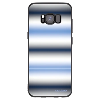 Picasee Μαύρη θήκη σιλικόνης για Samsung Galaxy S8 G950F - Static Lines