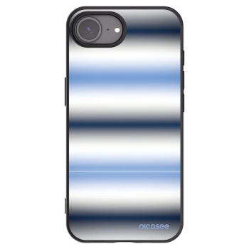Picasee Μαύρη θήκη σιλικόνης για Apple iPhone 16e - Static Lines