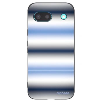 Picasee Μαύρη θήκη σιλικόνης για Google Pixel 8a - Static Lines