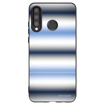 Picasee Μαύρη θήκη σιλικόνης για Huawei P30 Lite - Static Lines