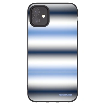Picasee Μαύρη θήκη σιλικόνης για Apple iPhone 11 - Static Lines