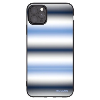 Picasee Μαύρη θήκη σιλικόνης για Apple iPhone 11 Pro Max - Static Lines