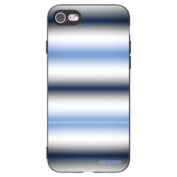 Picasee Μαύρη θήκη σιλικόνης για Apple iPhone SE 2020 - Static Lines