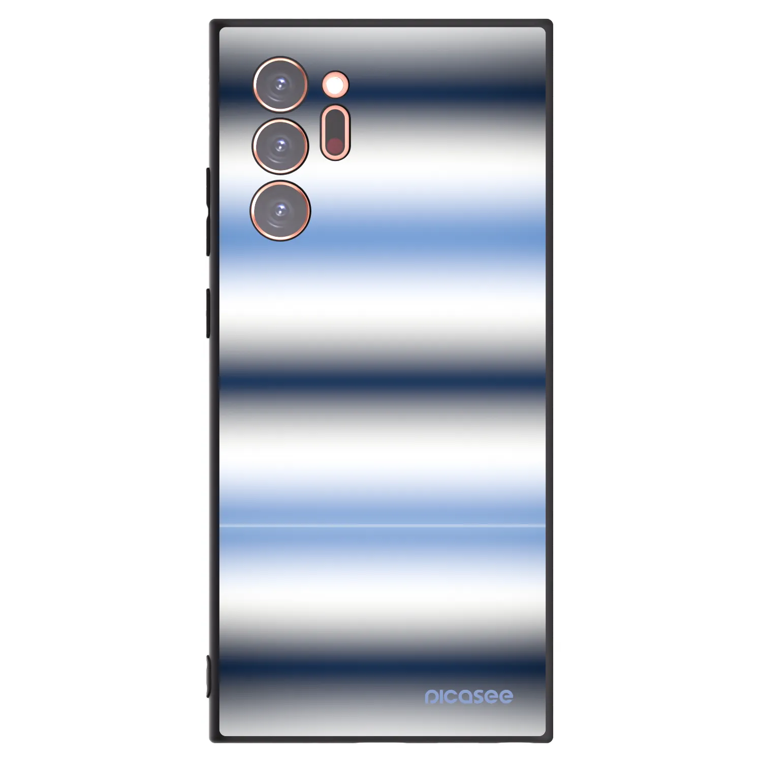 Picasee Μαύρη θήκη σιλικόνης για Samsung Galaxy Note 20 Ultra - Static Lines