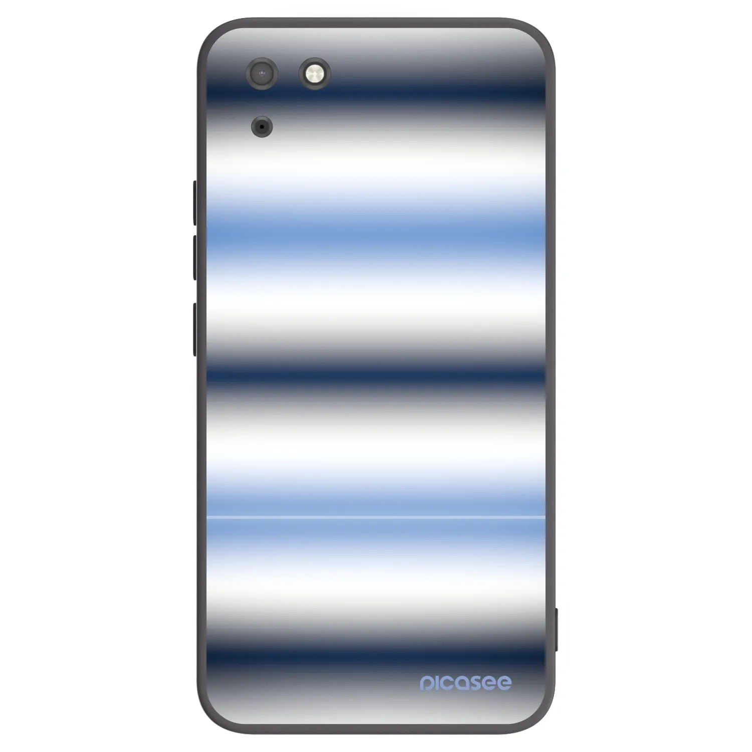 Picasee Μαύρη θήκη σιλικόνης για Huawei Y5P - Static Lines