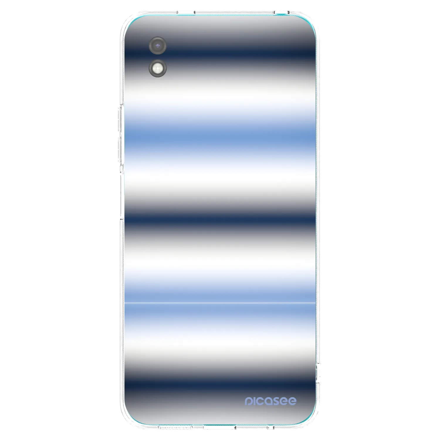 Picasee Μαύρη θήκη σιλικόνης για Xiaomi Redmi 9A - Static Lines