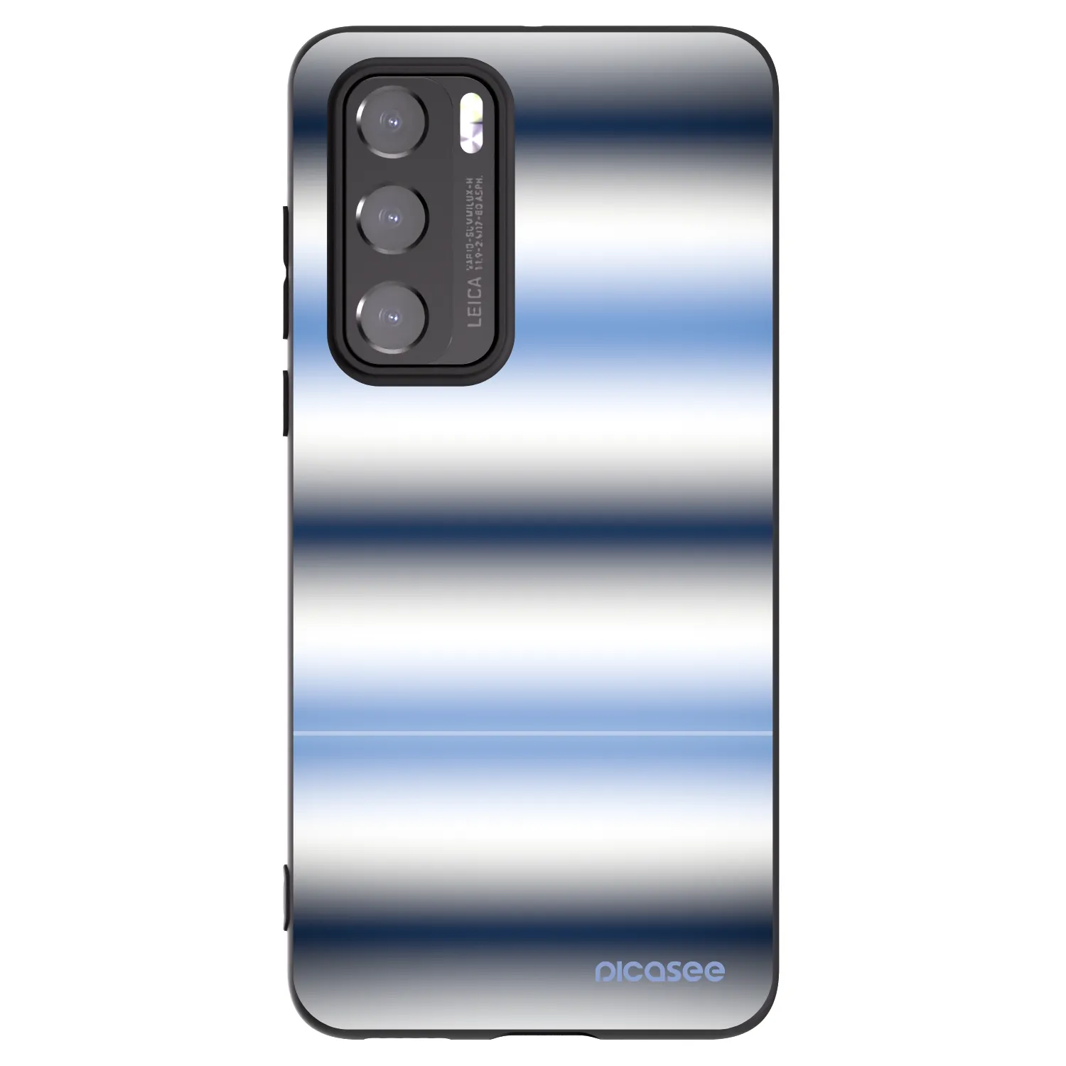 Picasee Μαύρη θήκη σιλικόνης για Huawei P40 - Static Lines