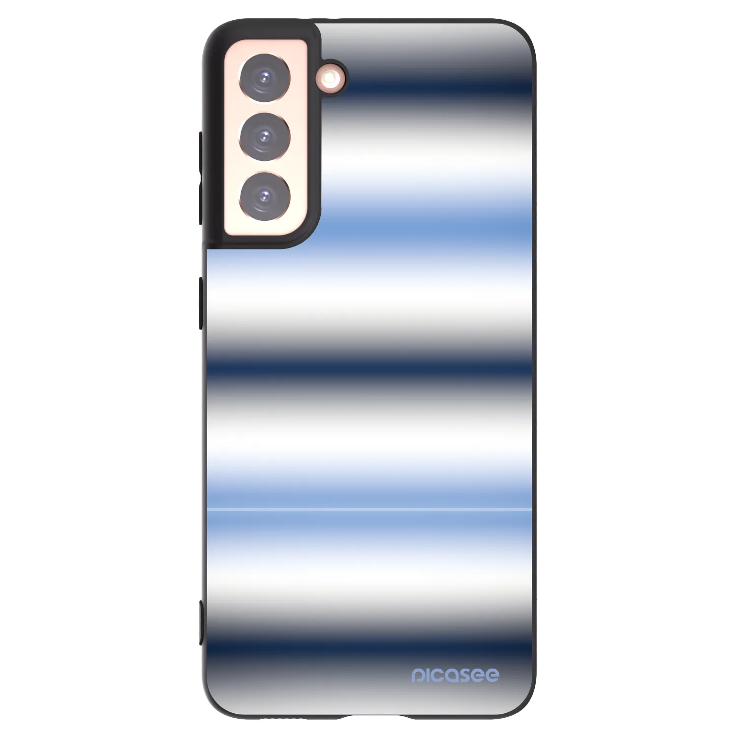 Picasee Μαύρη θήκη σιλικόνης για Samsung Galaxy S21 5G G991B - Static Lines