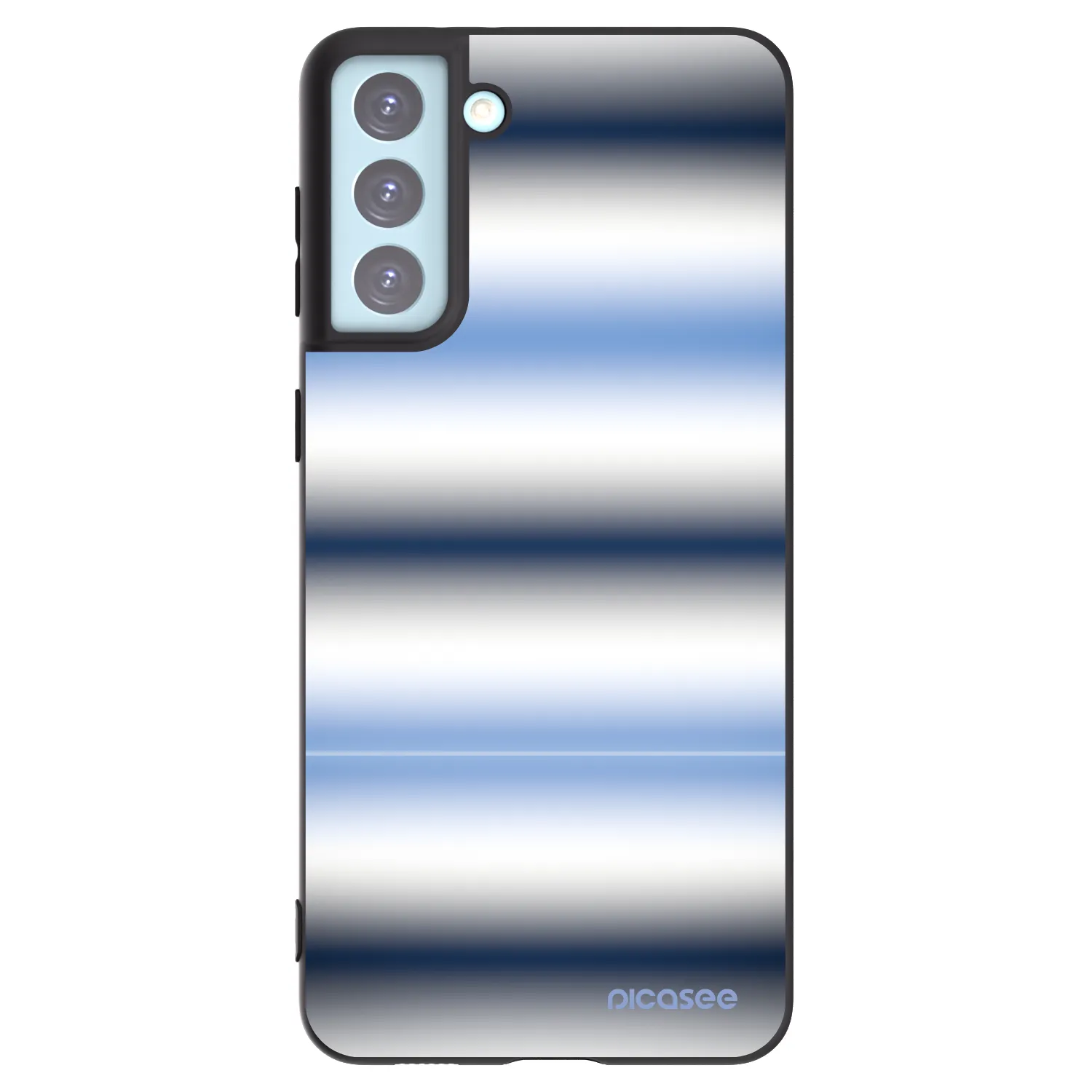 Picasee Μαύρη θήκη σιλικόνης για Samsung Galaxy S21+ 5G G996F - Static Lines