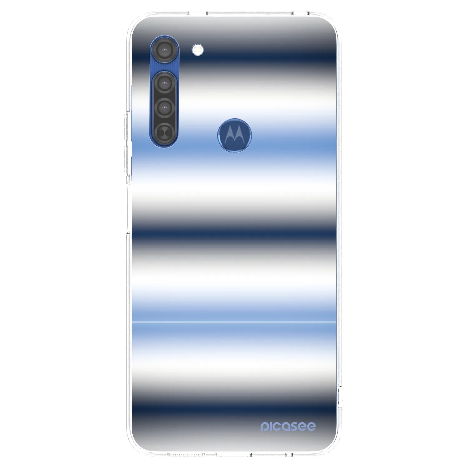 Picasee διαφανής θήκη σιλικόνης Motorola Moto G8 - Static Lines
