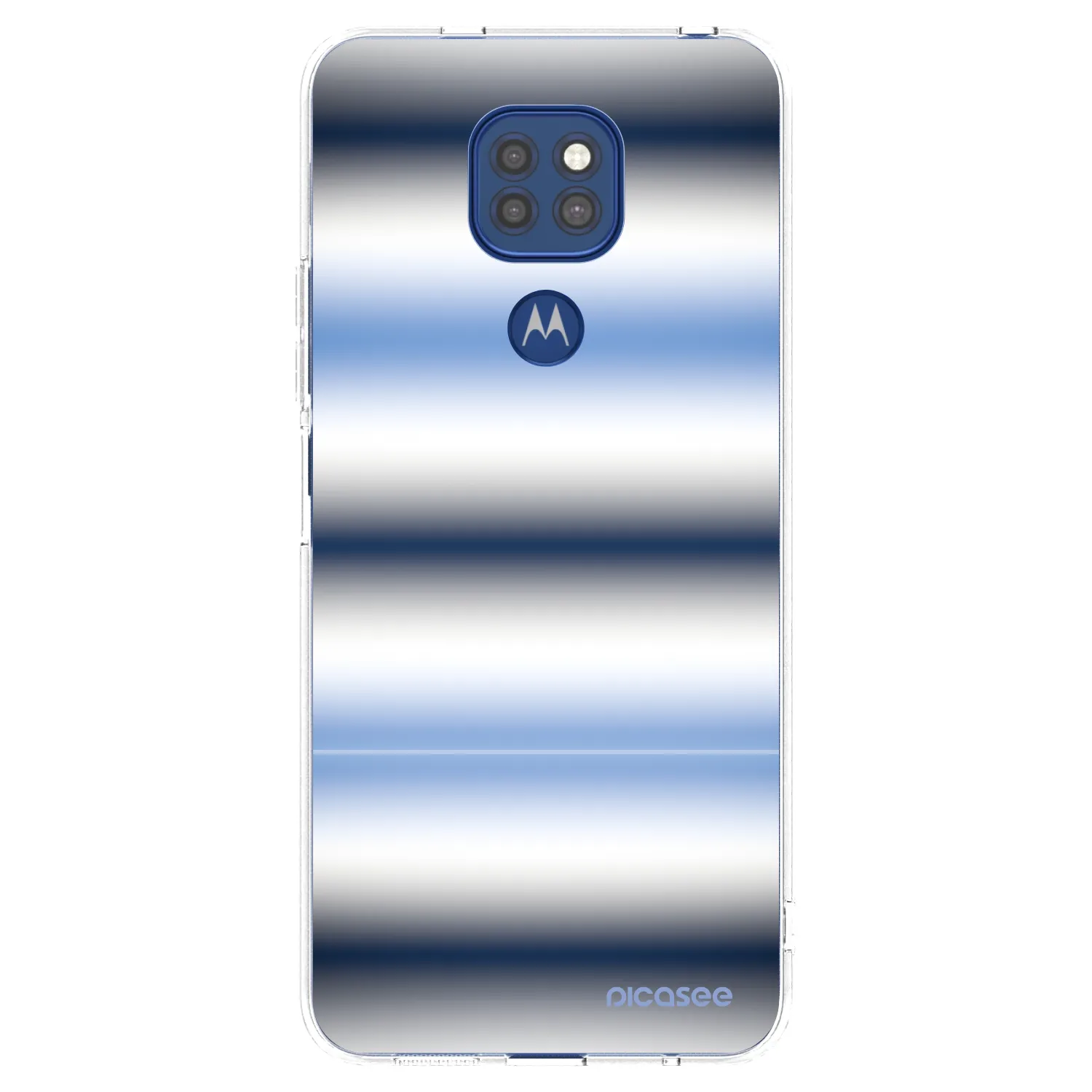 Picasee διαφανής θήκη σιλικόνης Motorola Moto G9 Play - Static Lines