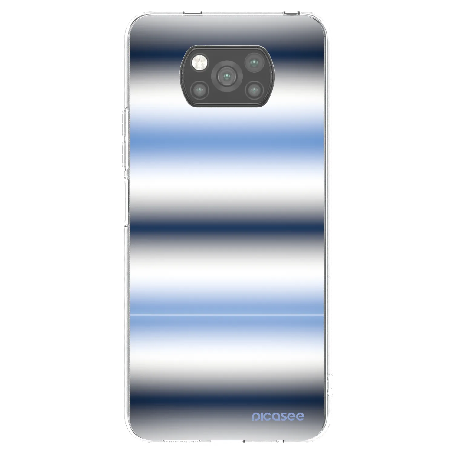 Picasee Μαύρη θήκη σιλικόνης για Xiaomi Poco X3 Pro - Static Lines