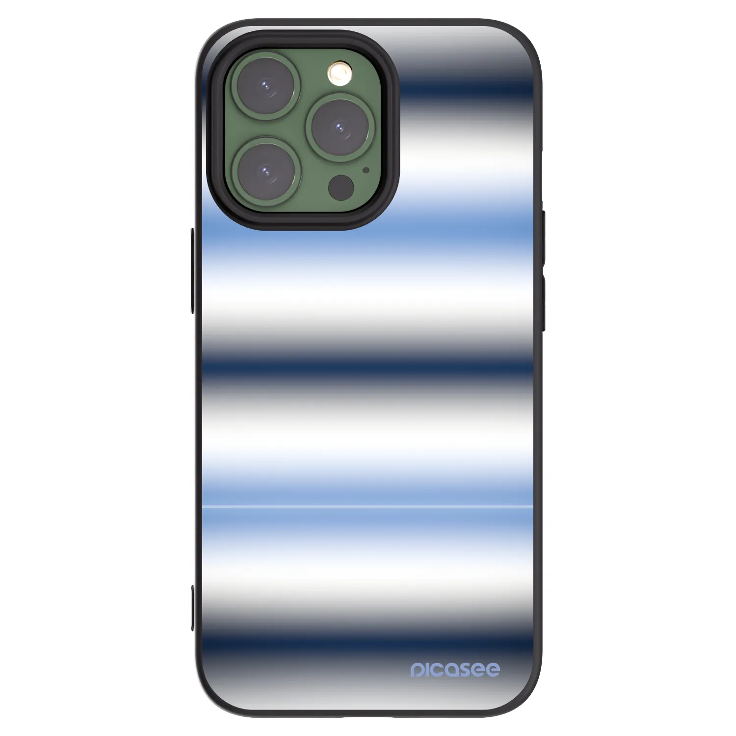 Picasee Μαύρη θήκη σιλικόνης για Apple iPhone 13 Pro - Static Lines