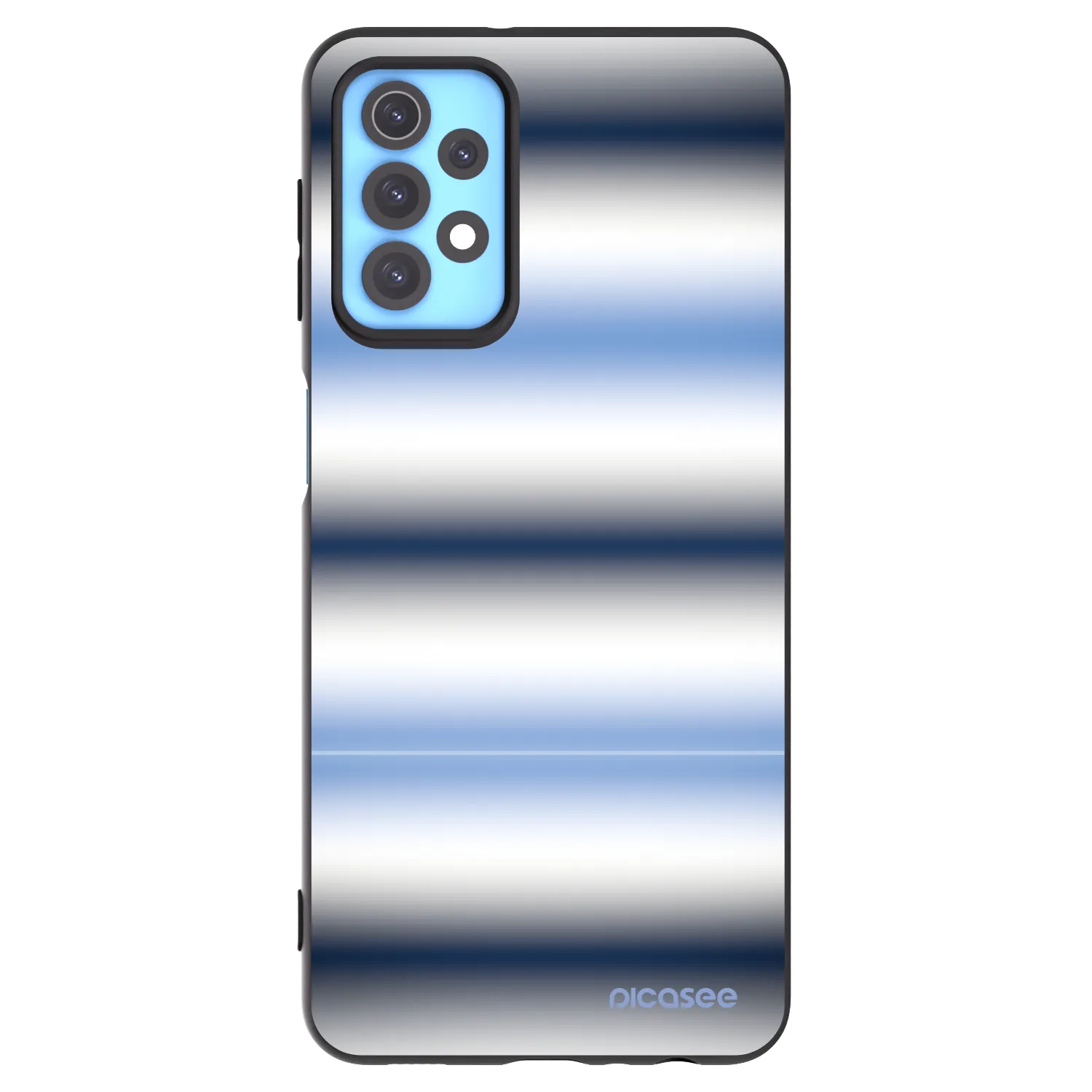 Picasee Μαύρη θήκη σιλικόνης για Samsung Galaxy A32 4G SM-A325F - Static Lines