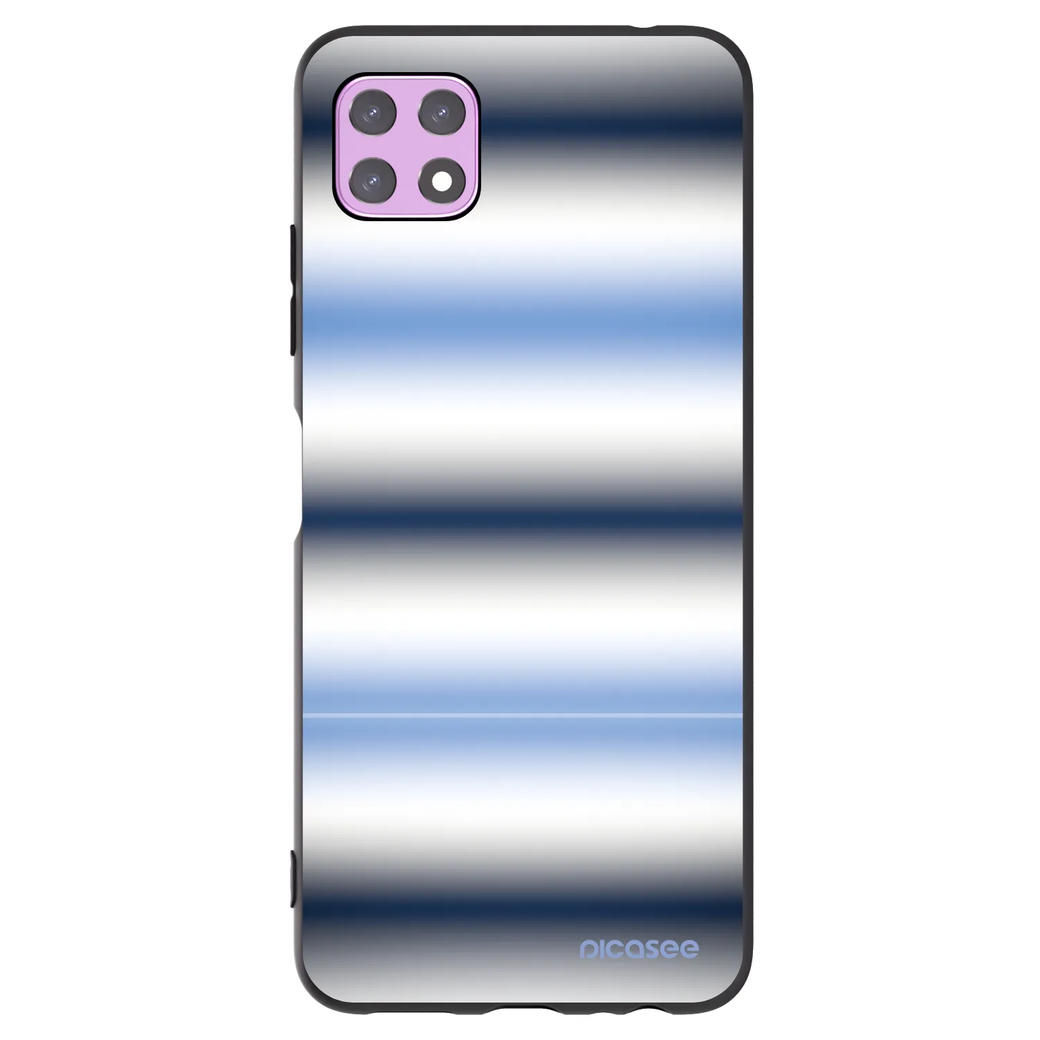 Picasee Μαύρη θήκη σιλικόνης για Samsung Galaxy A22 A226B 5G - Static Lines