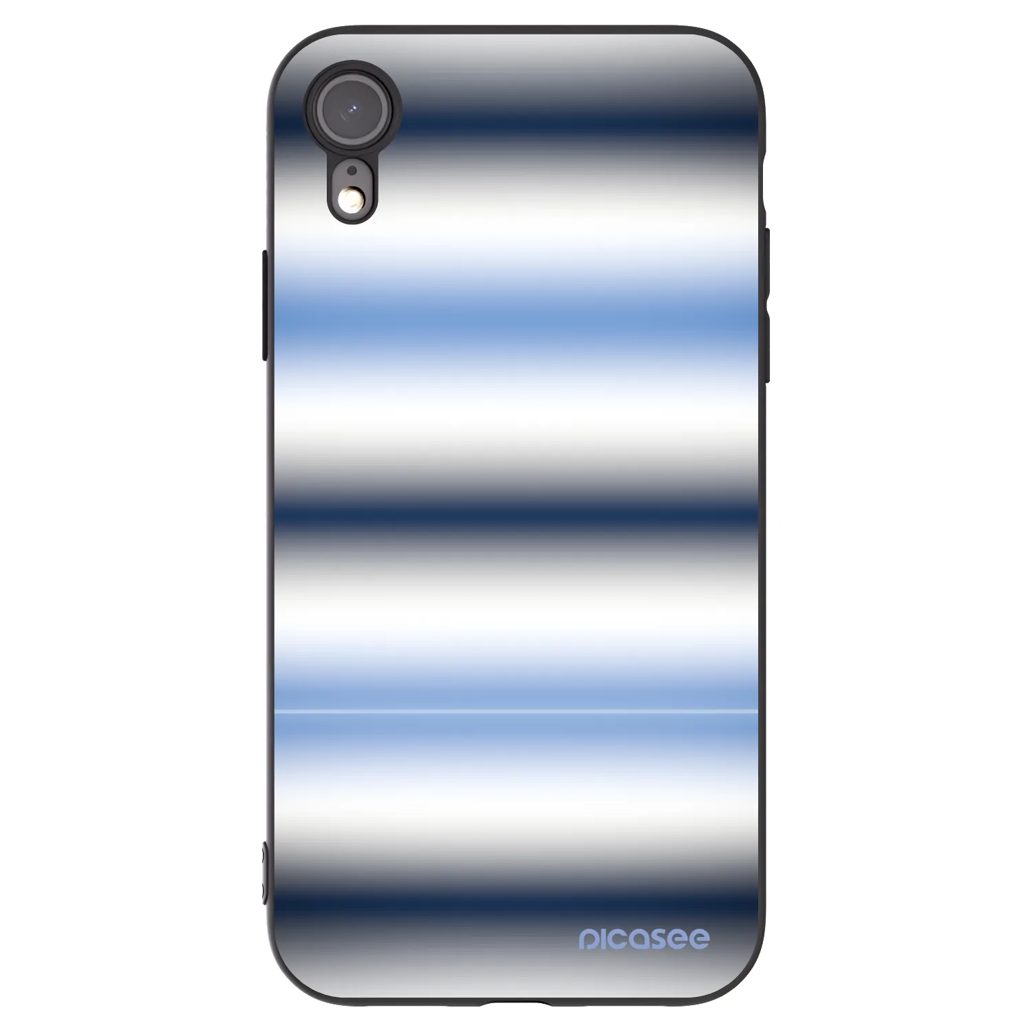 Picasee Μαύρη θήκη σιλικόνης για Apple iPhone 6 Plus/6S Plus - Static Lines