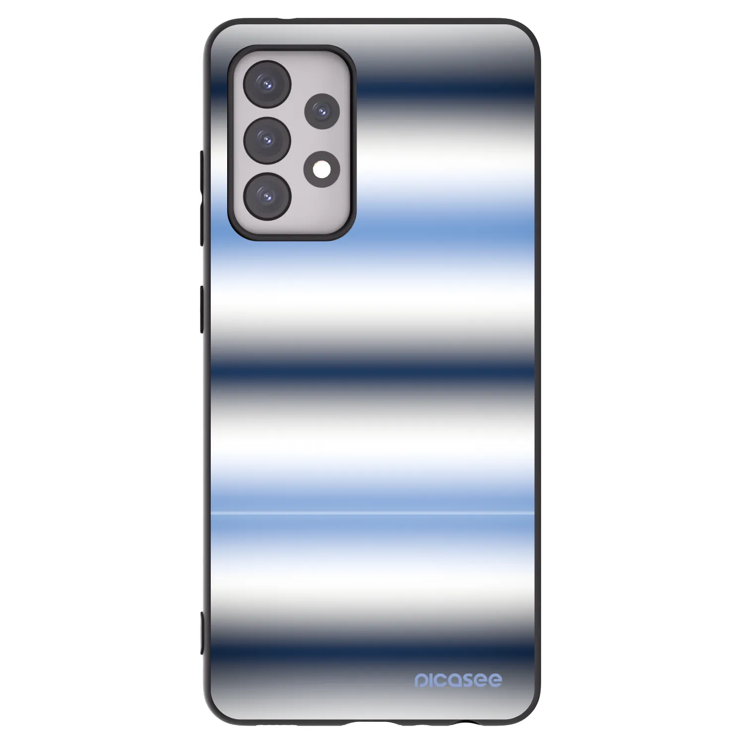 Picasee Μαύρη θήκη σιλικόνης για Samsung Galaxy A52s 5G A528B - Static Lines