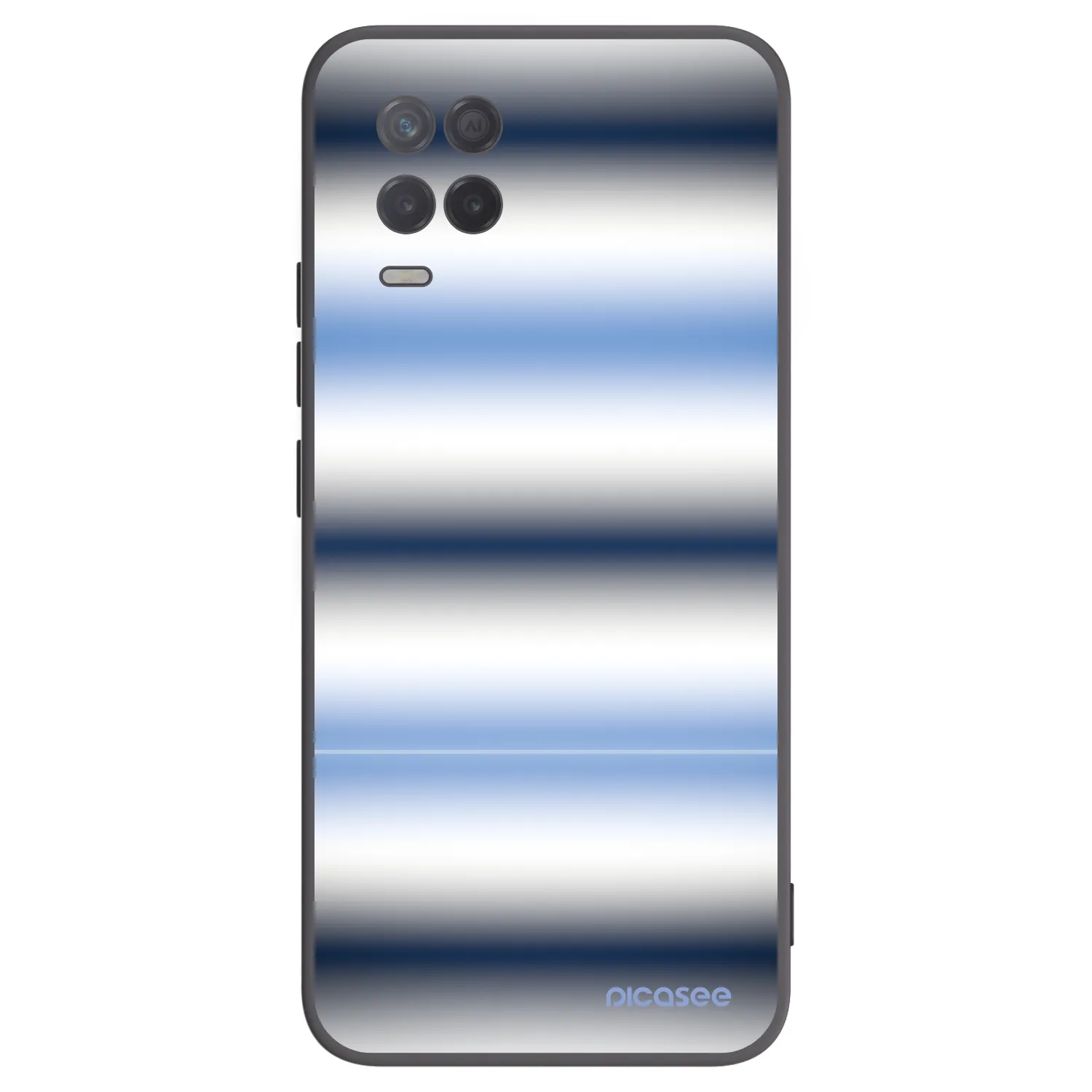 Picasee Μαύρη θήκη σιλικόνης για Realme 8 5G - Static Lines
