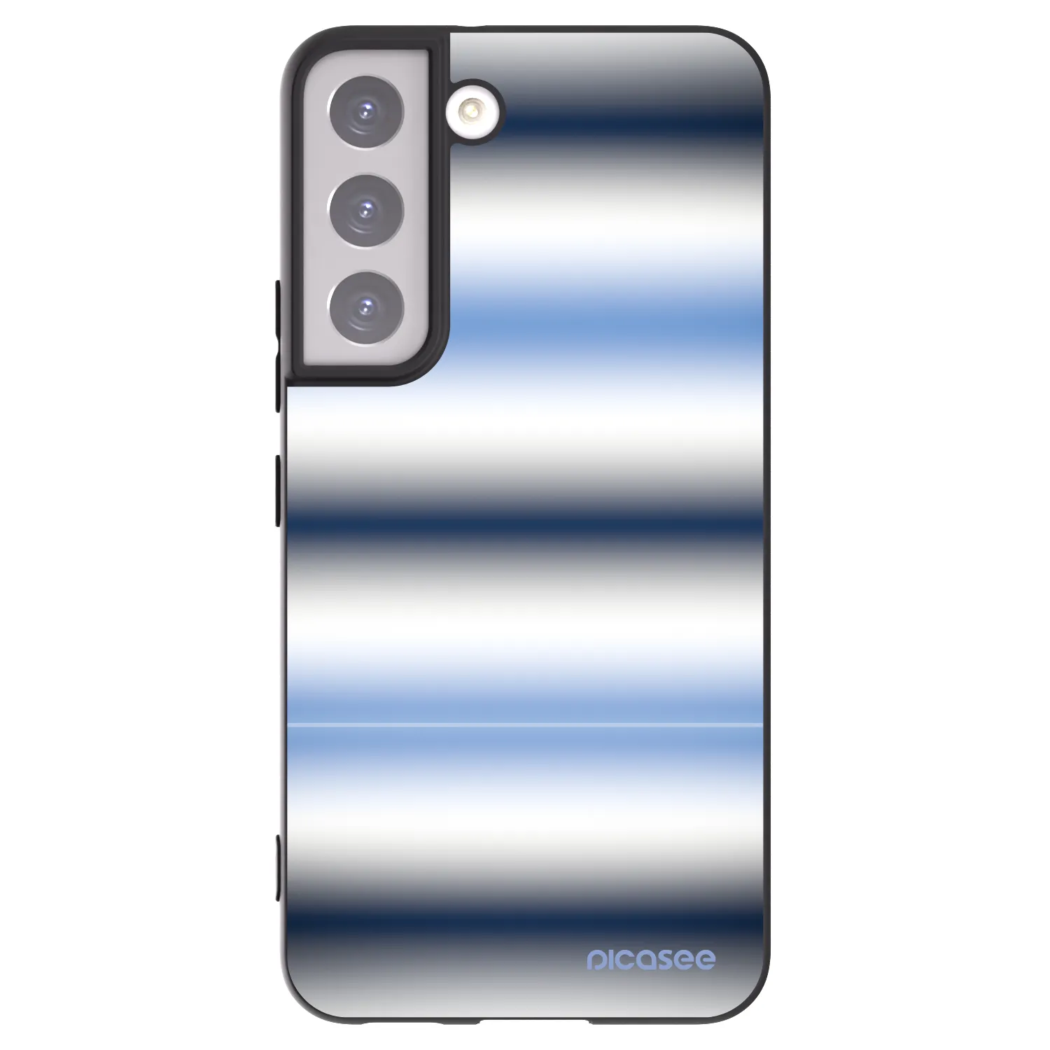 Picasee Μαύρη θήκη σιλικόνης για Samsung Galaxy S22 5G - Static Lines