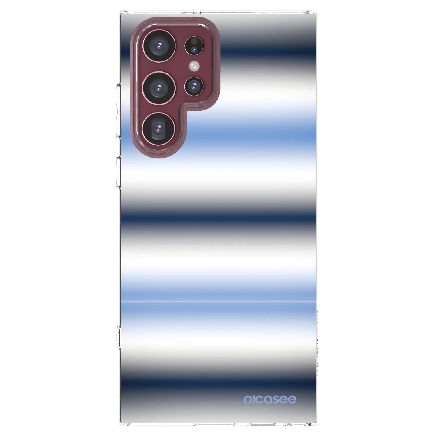 Picasee διαφανής θήκη σιλικόνης Samsung Galaxy S22 Ultra 5G - Static Lines