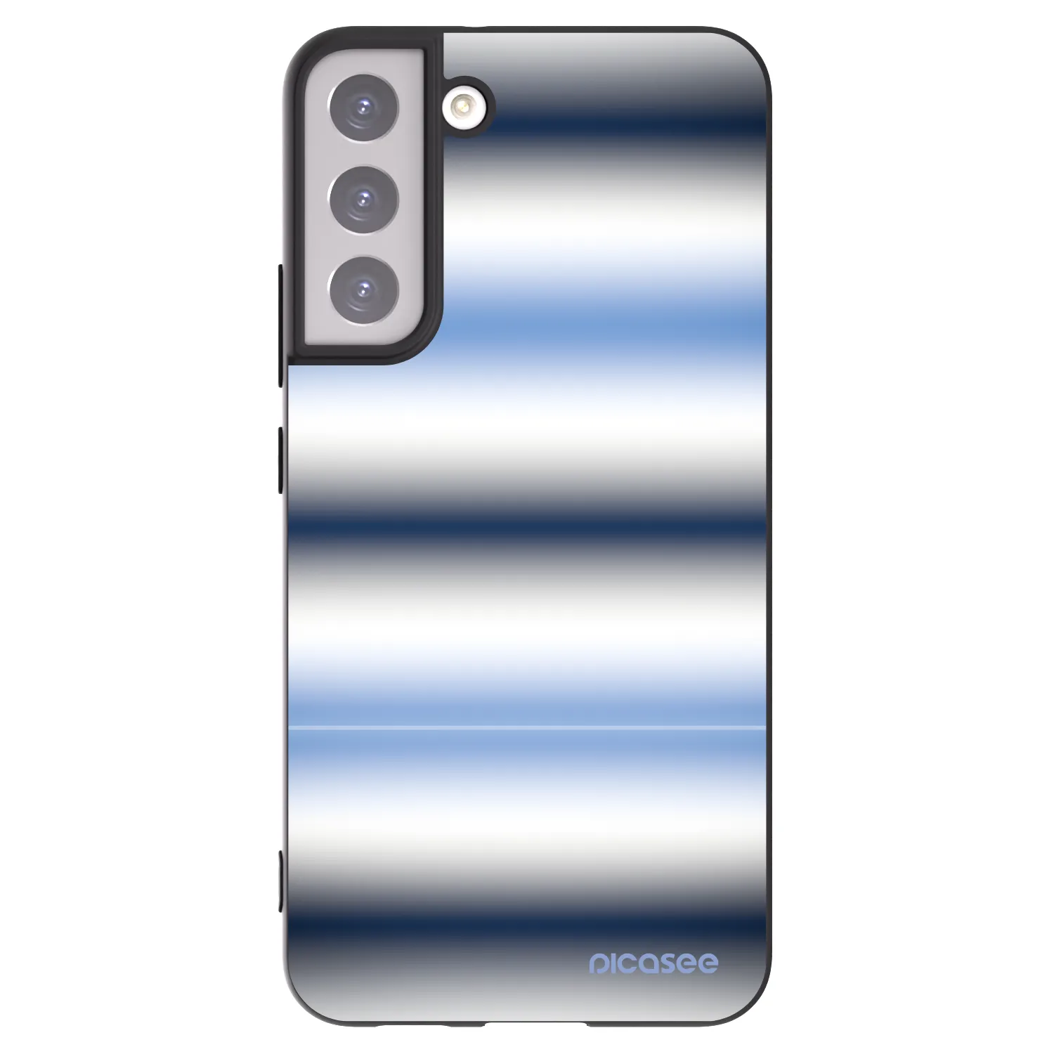 Picasee Μαύρη θήκη σιλικόνης για Samsung Galaxy S22+ 5G - Static Lines