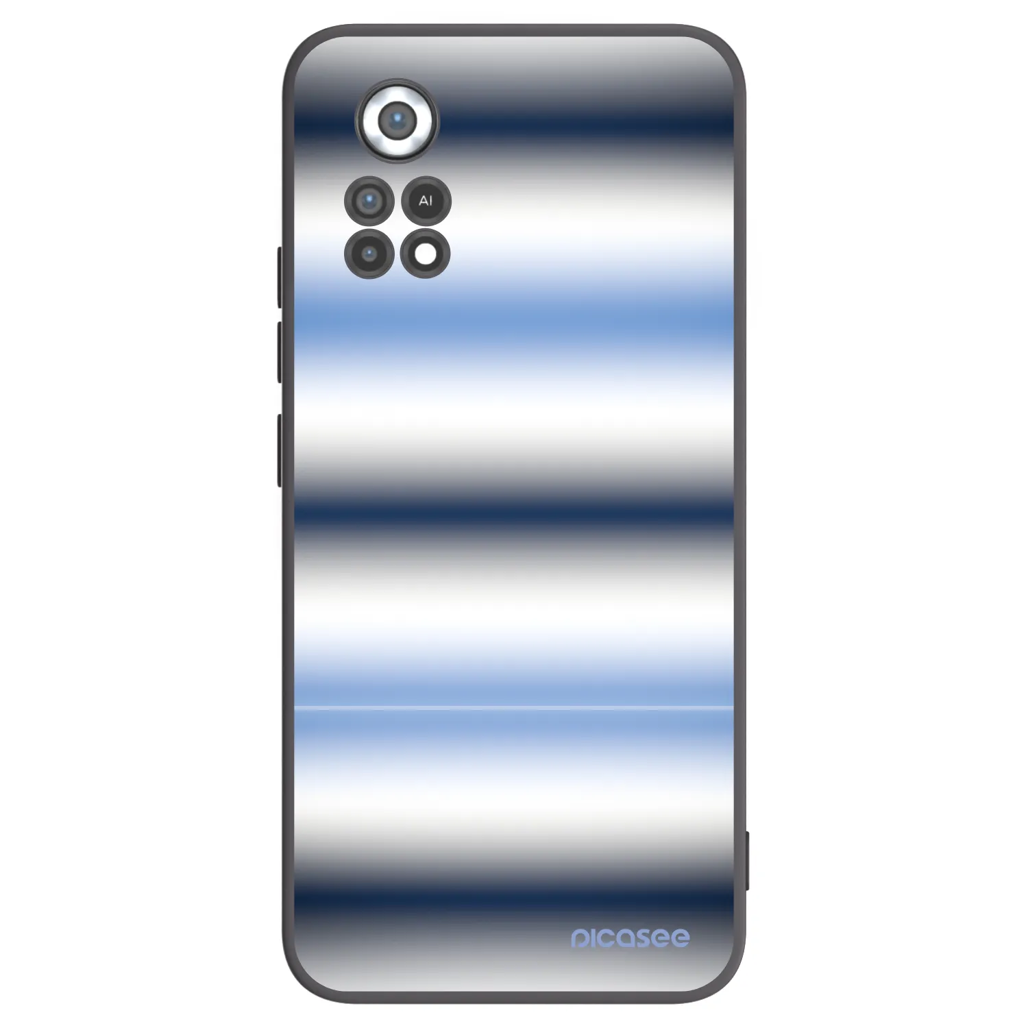 Picasee Μαύρη θήκη σιλικόνης για Xiaomi Poco X4 Pro 5G - Static Lines