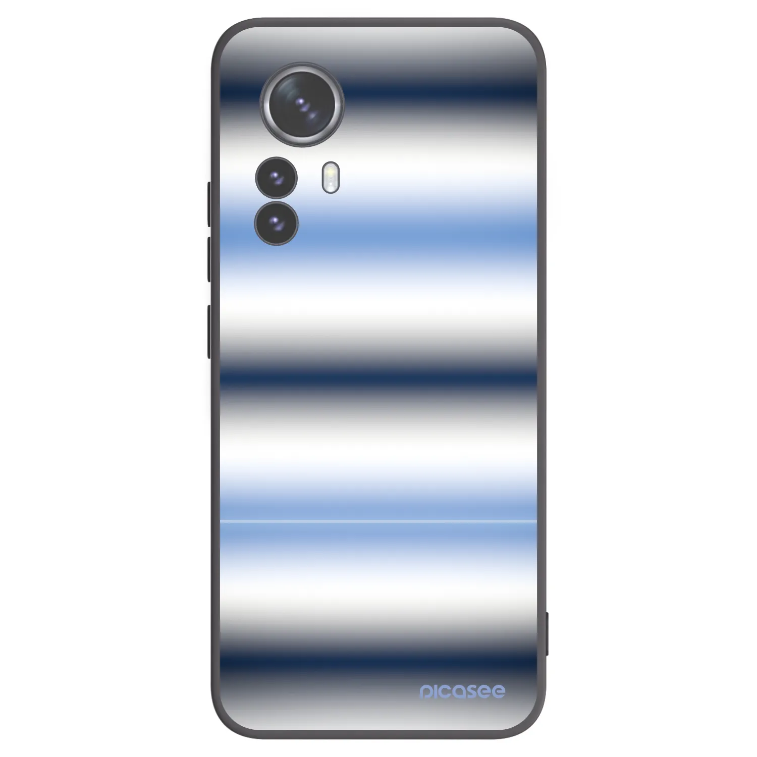 Picasee Μαύρη θήκη σιλικόνης για Xiaomi 12 Pro - Static Lines