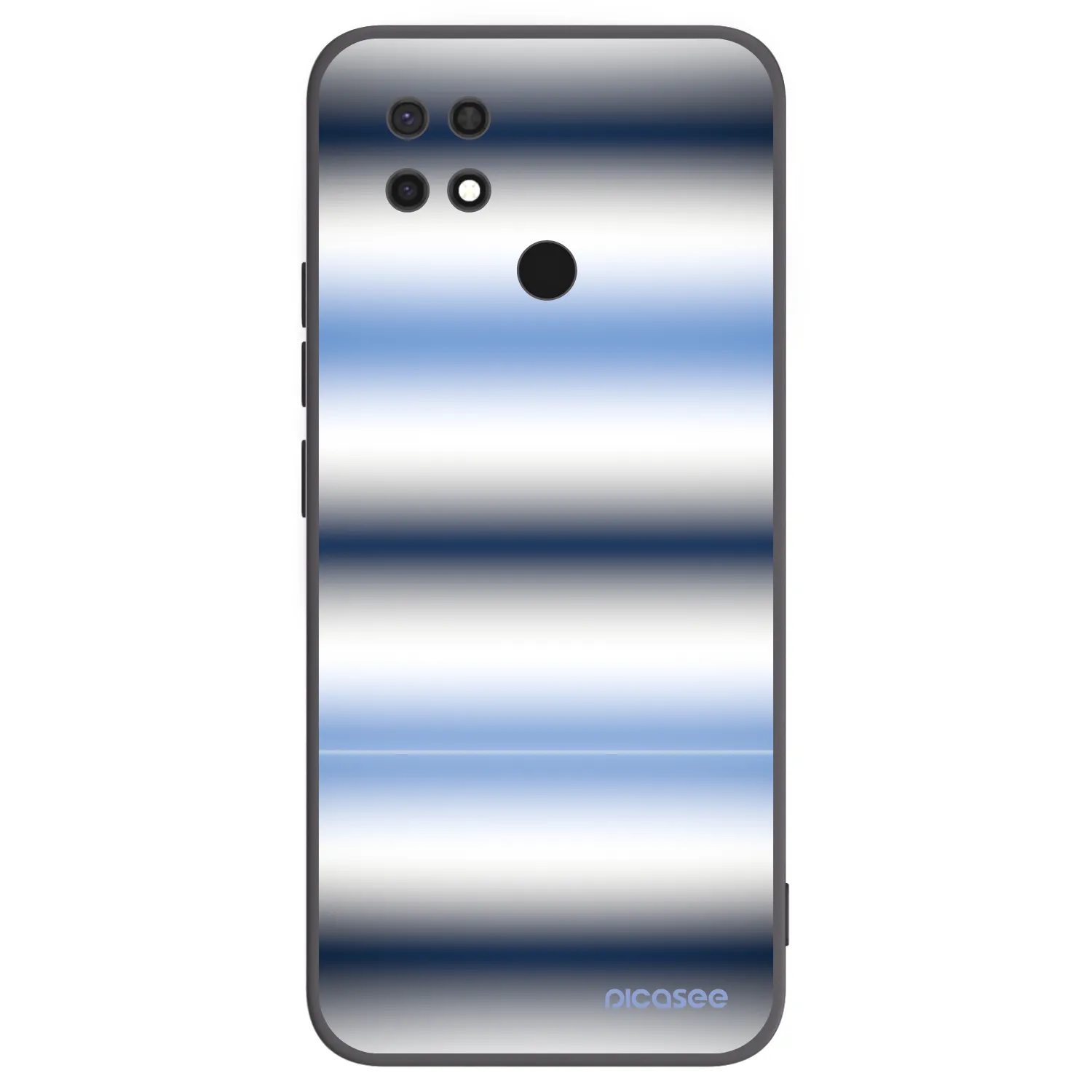 Picasee Μαύρη θήκη σιλικόνης για Xiaomi Redmi 10C - Static Lines