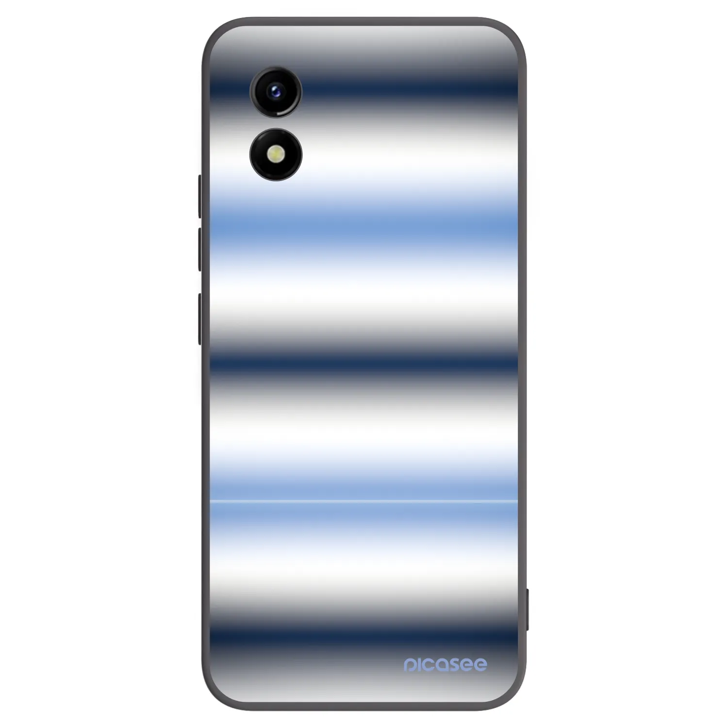 Picasee Μαύρη θήκη σιλικόνης για Vivo Y01 - Static Lines
