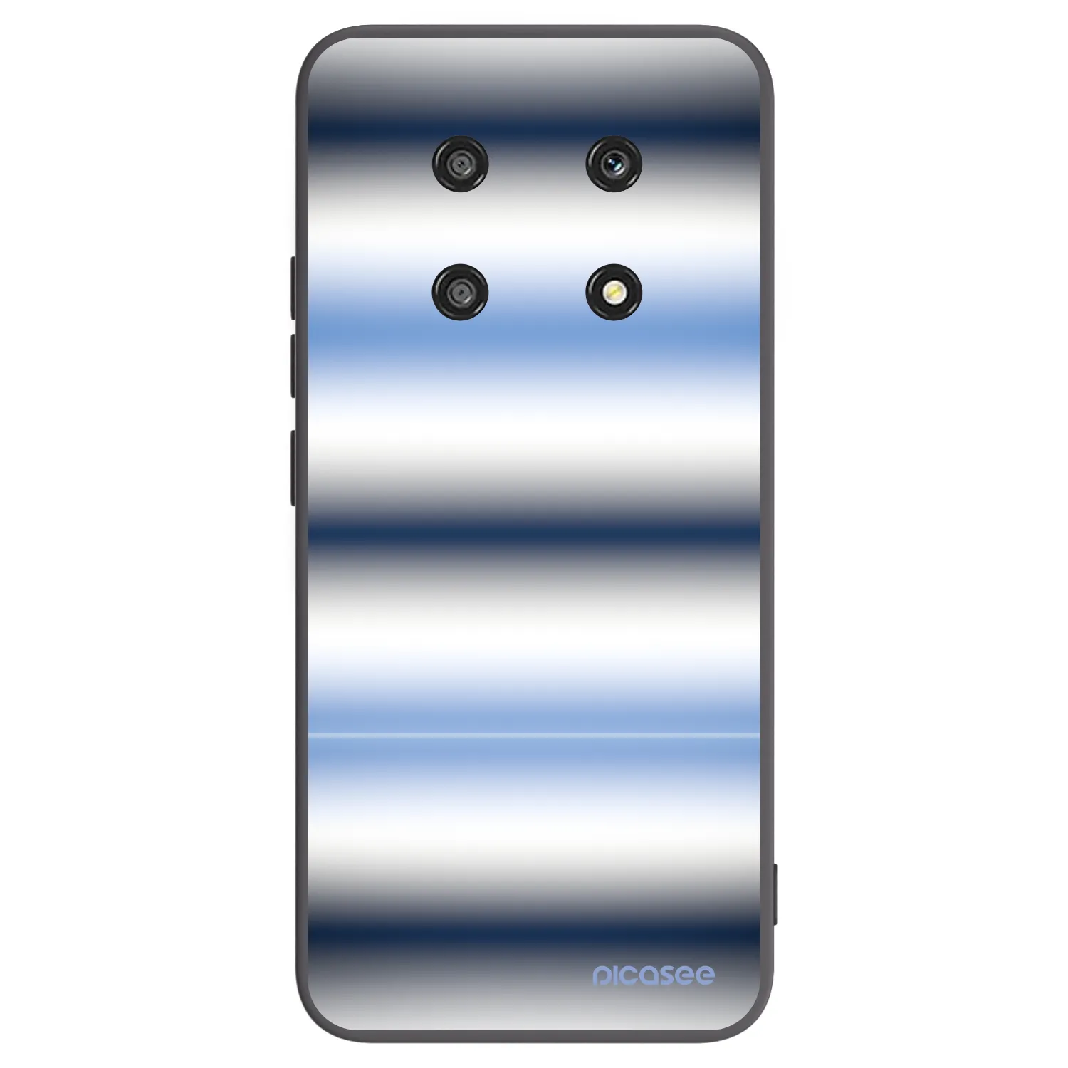 Picasee Μαύρη θήκη σιλικόνης για Honor Magic4 Lite 5G - Static Lines