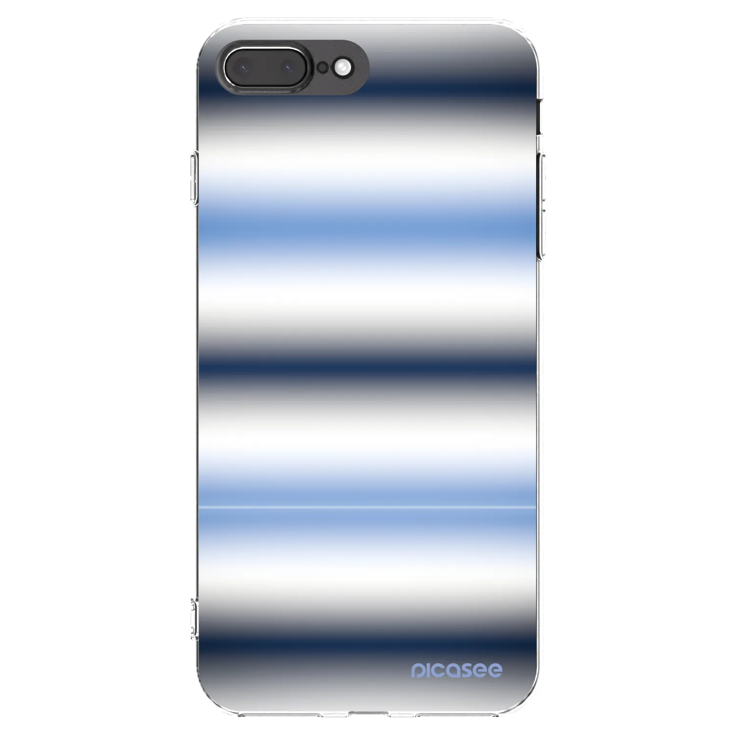 Picasee διαφανής θήκη σιλικόνης Apple iPhone 8 Plus - Static Lines