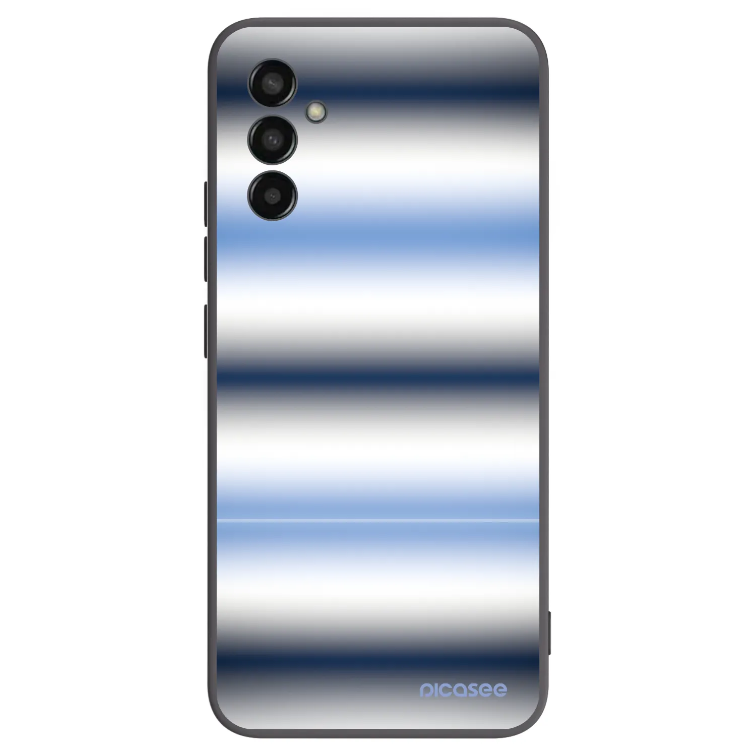 Picasee Μαύρη θήκη σιλικόνης για Samsung Galaxy M13 M135F - Static Lines
