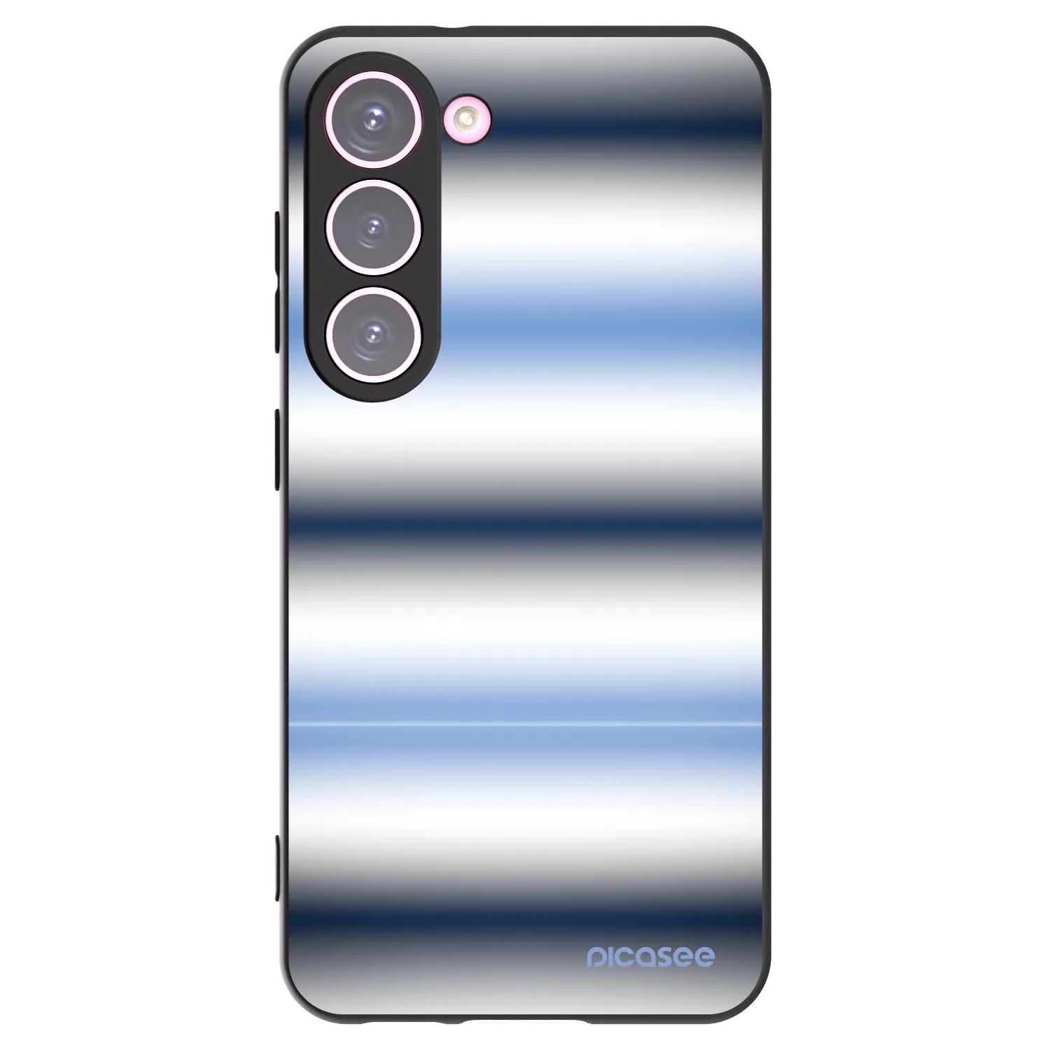 Picasee Μαύρη θήκη σιλικόνης για Samsung Galaxy S23 5G - Static Lines