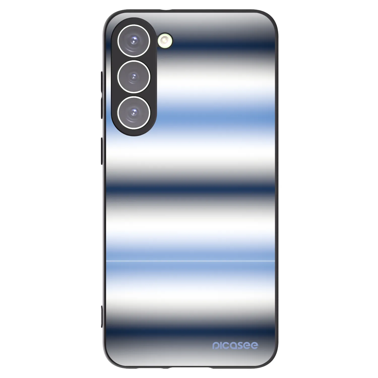 Picasee Μαύρη θήκη σιλικόνης για Samsung Galaxy S23+ 5G - Static Lines