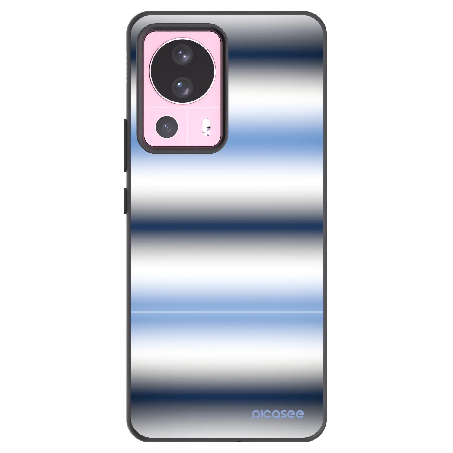 Picasee Μαύρη θήκη σιλικόνης για Xiaomi 13 Lite - Static Lines