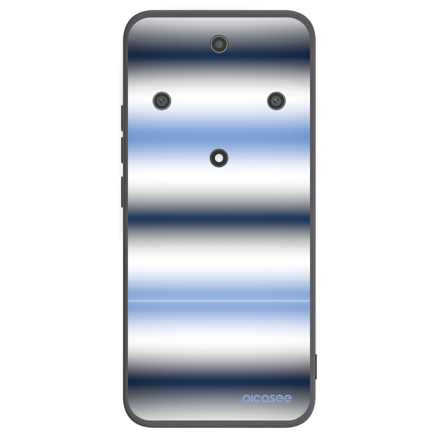 Picasee Μαύρη θήκη σιλικόνης για Honor Magic5 Lite 5G - Static Lines