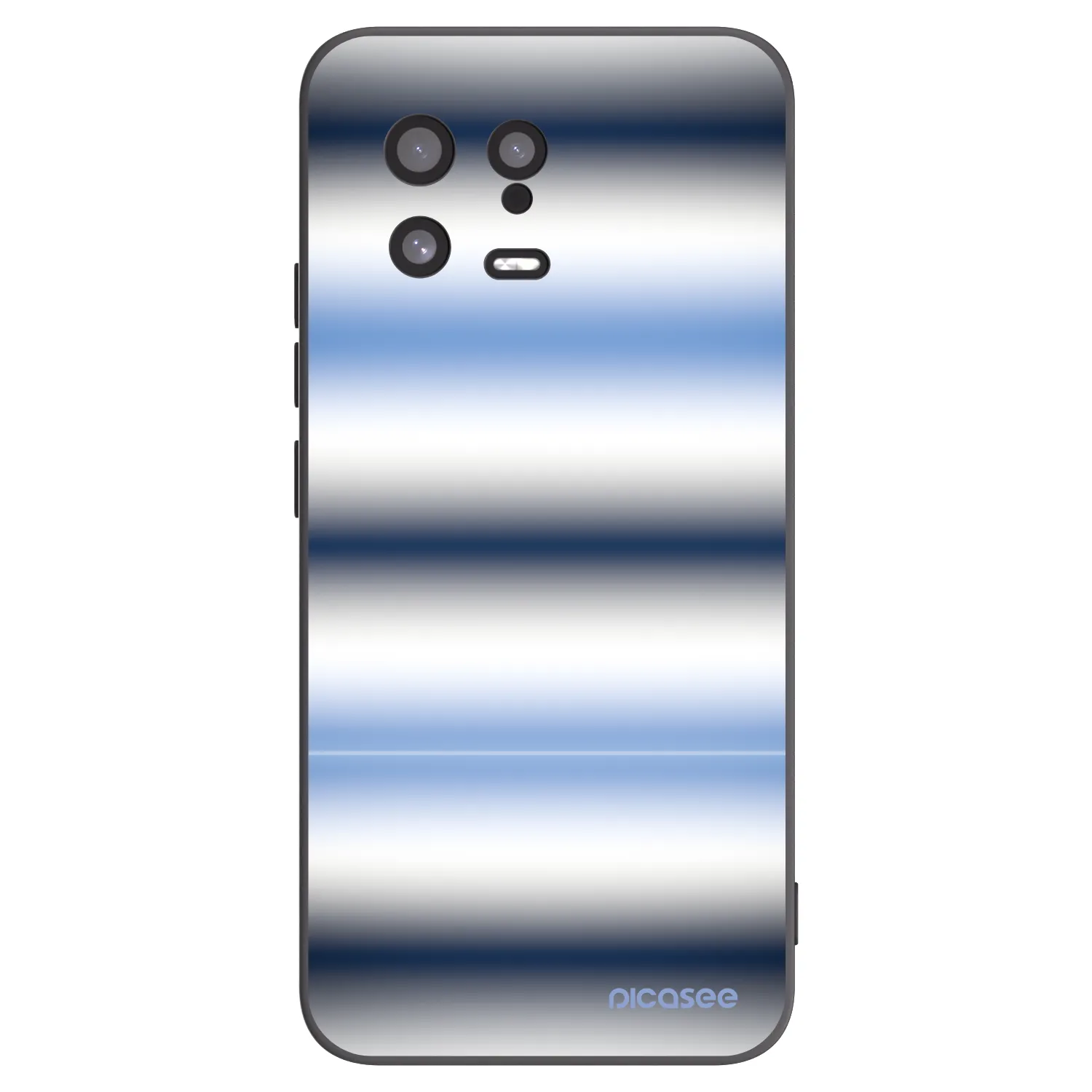 Picasee Μαύρη θήκη σιλικόνης για Xiaomi 13 - Static Lines