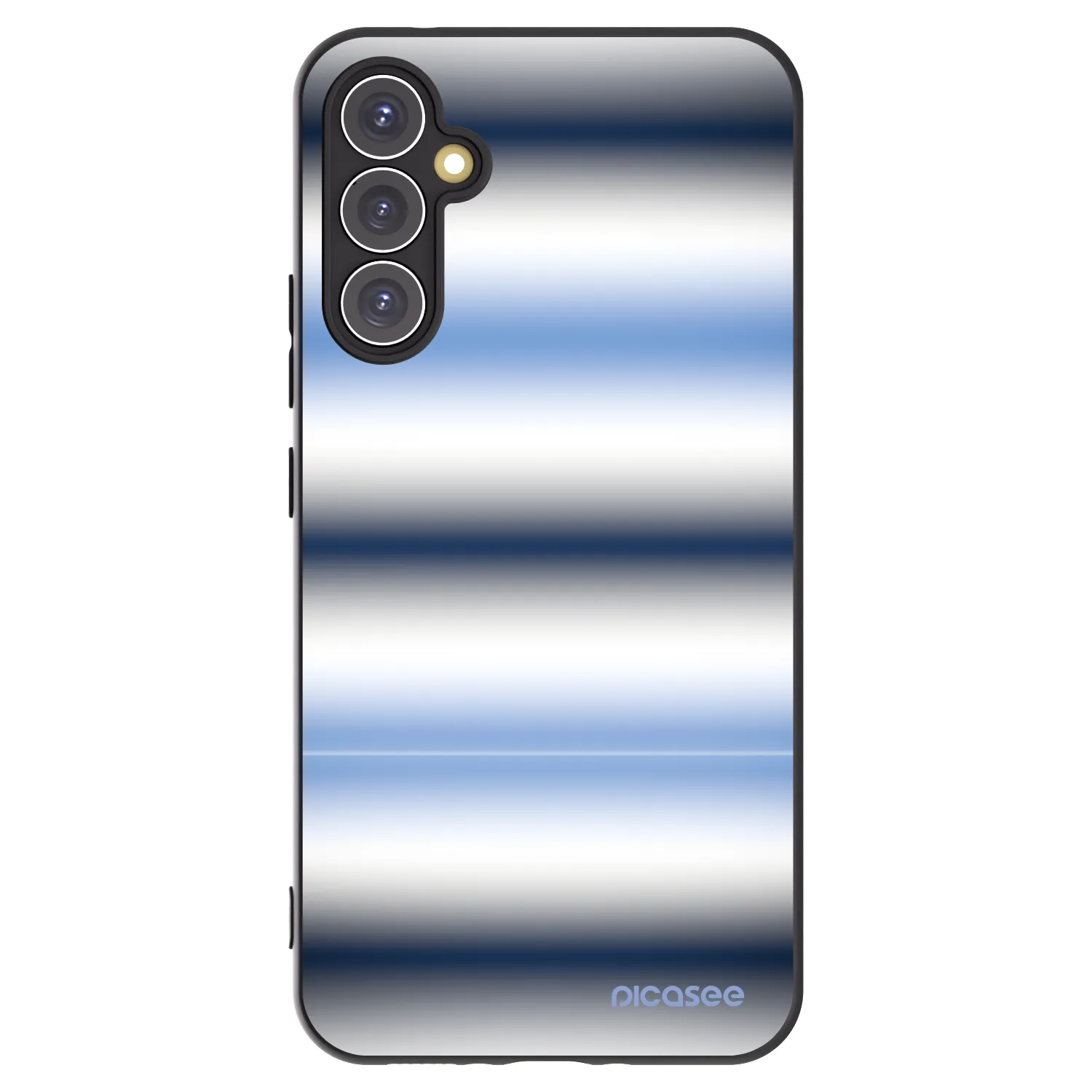 Picasee Μαύρη θήκη σιλικόνης για Samsung Galaxy A34 5G A346B - Static Lines