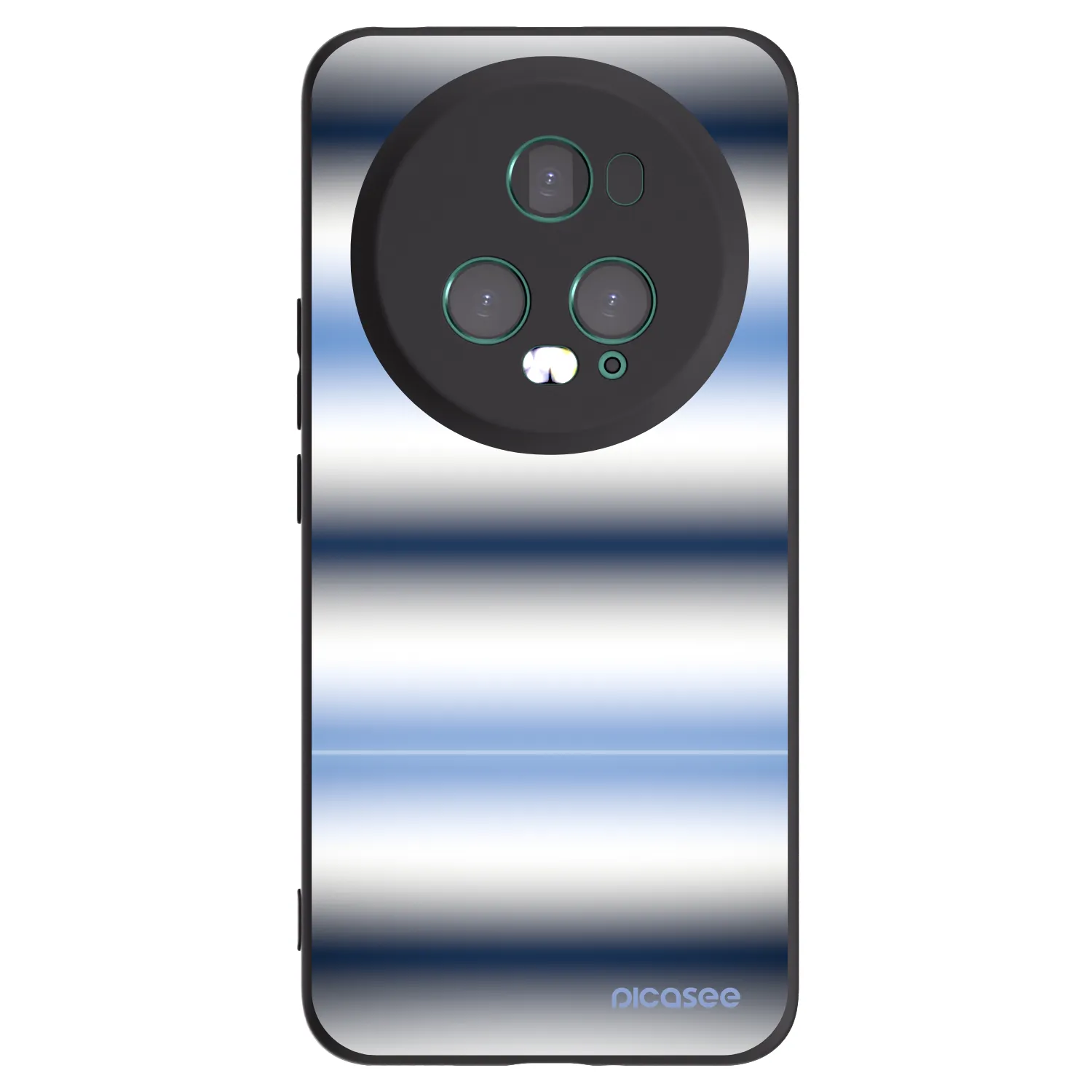 Picasee Μαύρη θήκη σιλικόνης για Honor Magic5 Pro - Static Lines