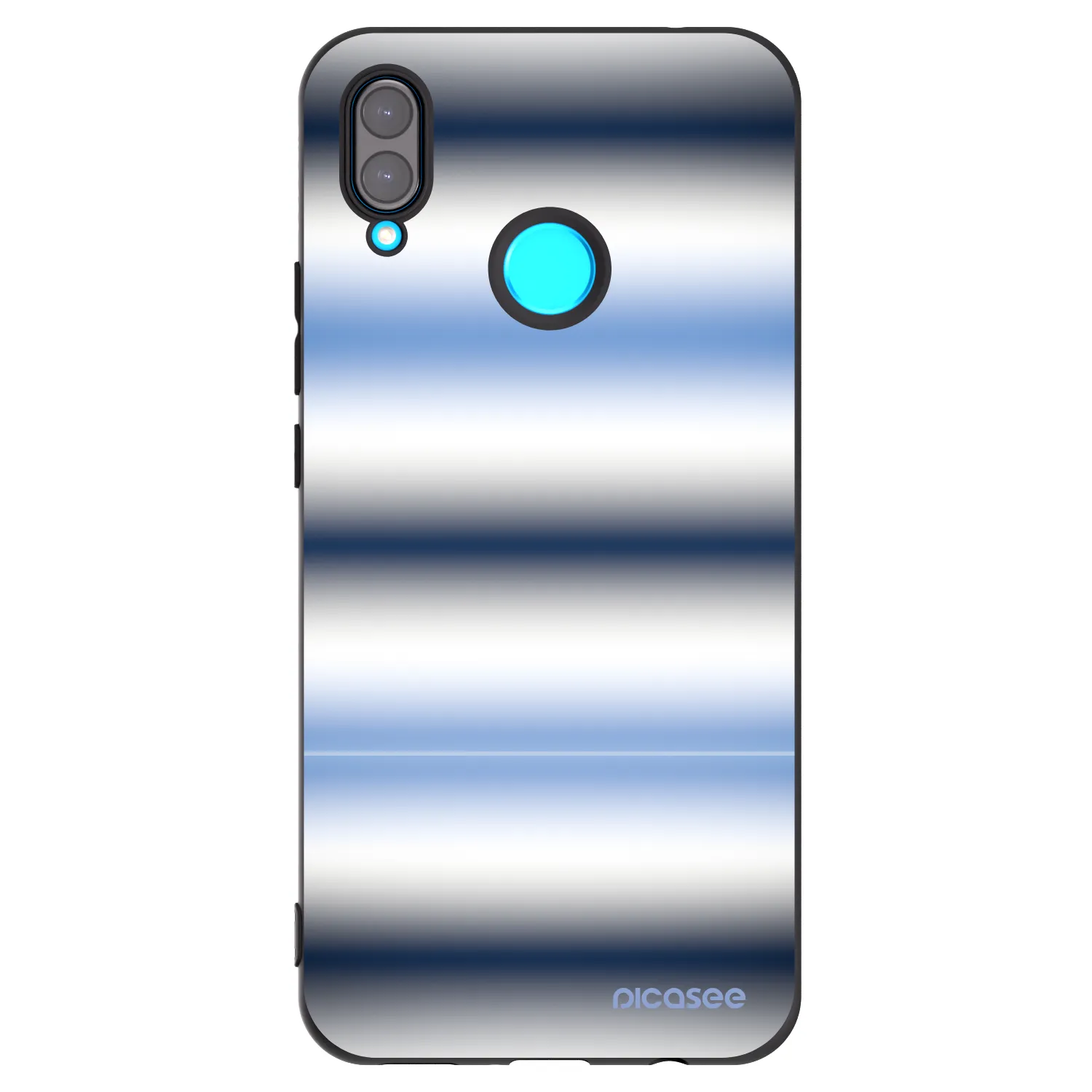 Picasee Μαύρη θήκη σιλικόνης για Huawei Nova 3i - Static Lines