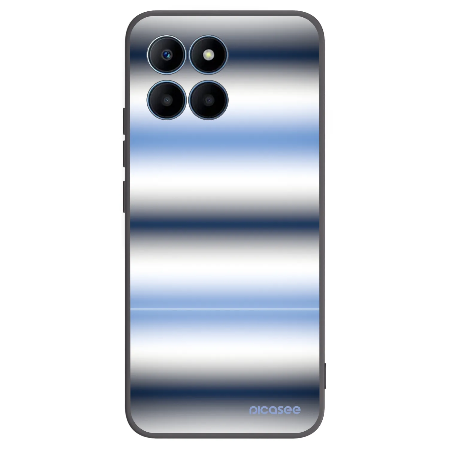 Picasee Μαύρη θήκη σιλικόνης για Honor 70 Lite - Static Lines
